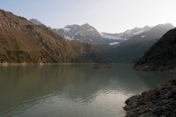 istock Alpine Lake in Lanzada, Sondrio, Italy 1439432769