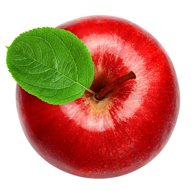 istock Red apple isolated on white background, clipping path, full depth of field 1439433747
