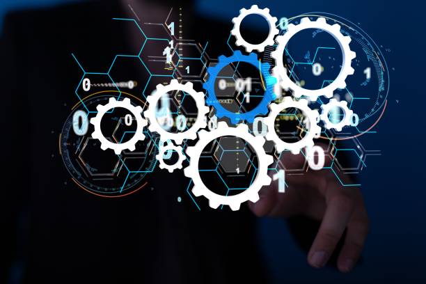 istock A Industry 4.0 concept -  Robot arm in smart factory background 1439435498