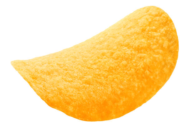 istock potato chips isolated on white background, clipping path, full depth of field 1439436428
