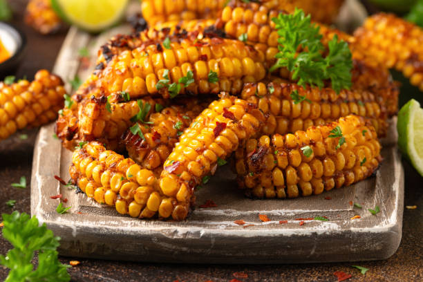 istock Corn ribs vegan vegetarian Plant based food concept 1439437001