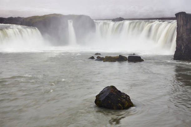 istock Godafoss waterfall with long exposure in Iceland 1439437193