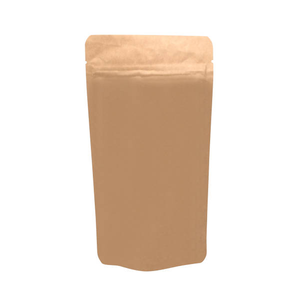 istock Brown paper bag isolated on white background 1439439604