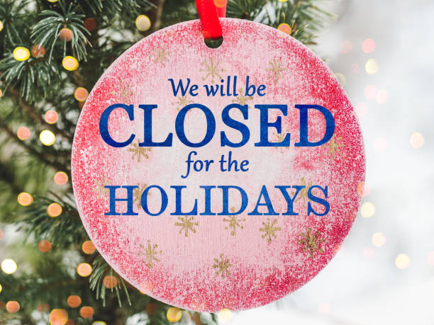 istock We will be closed for the Holidays 1439439725