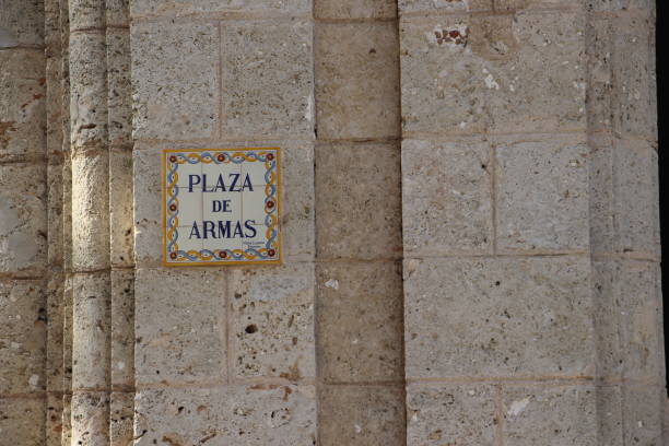 istock Cuba- Havana - Plaza de Armas sign 1439444328
