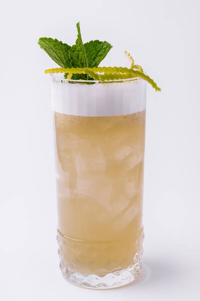 istock Summer foam cocktail decorated with mint 1439446651