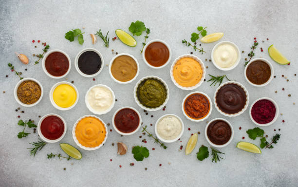 istock Different types of sauces in bowls 1439447140