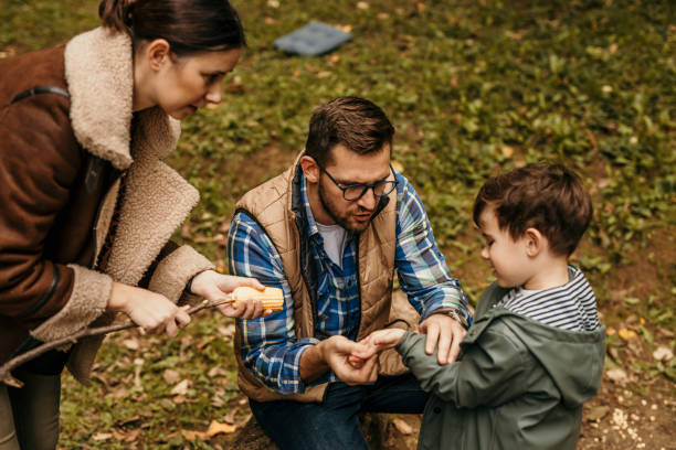 istock Nature cooking lession to a son 1439455051