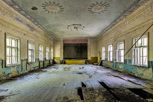 Abandoned Theatre in Pripyat in Chernobyl