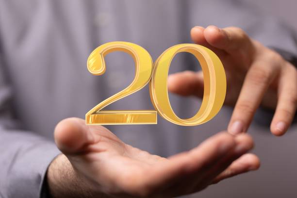 istock A 20 Digital number Years Anniversary 3d background 1439459025