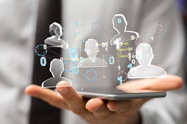 istock A abstract social network scheme, which contains business people 1439459138