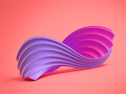 3D purple organic 3d shapes on red background.\nNote: the file are less than one year old and aren’t available for use anywhere else.