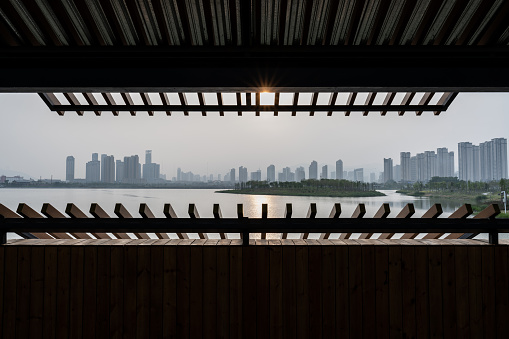 Square Open Building Open Square Of Modern City Stock Photo - Download Image Now - Absence ...