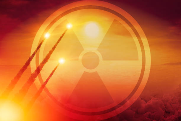 Nuclear war missile lunch nuke attack world war concept background