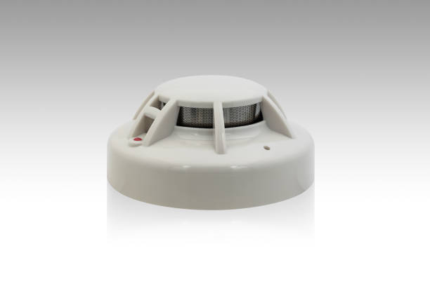 istock smoke detector or ceiling fire alarm detector home safety device isolated on white background with clipping path 1439489031