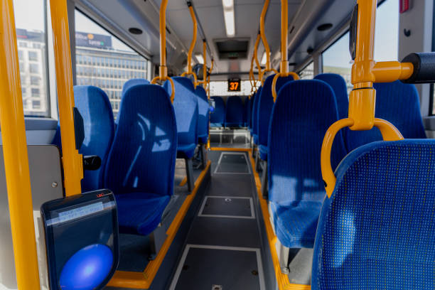 istock Public bus. Public bus saloon. Overall plan. 1439494573