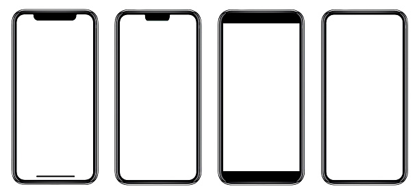 Smartphone similar to iphone 14 with blank white screen for Infographic Global Business Marketing Plan , mockup model similar to iPhonex isolated Background of ai digital investment economy. HD - Clipping Path