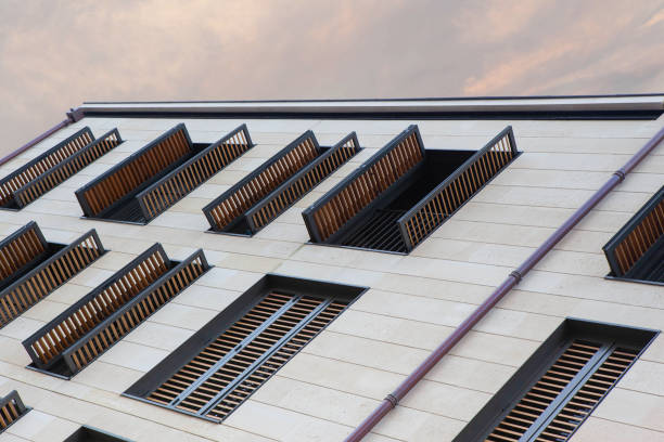 istock Shutters are open or not 1439502766