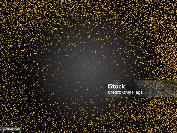 Gold Glitter Particles Isolate On Png Or Transparent Background With  Sparkling Snow And Star Light Graphic