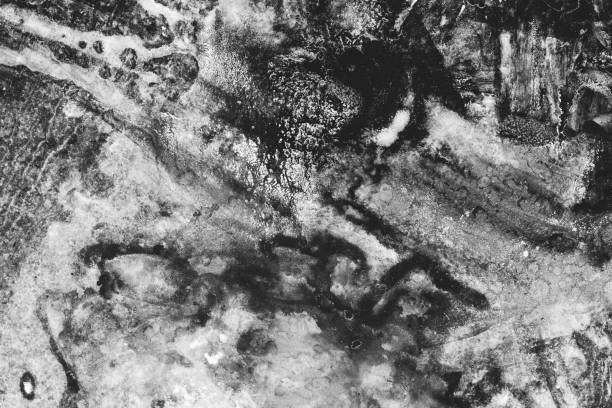 istock Grunge smeared texture, black and white monochromatic image 1439514416