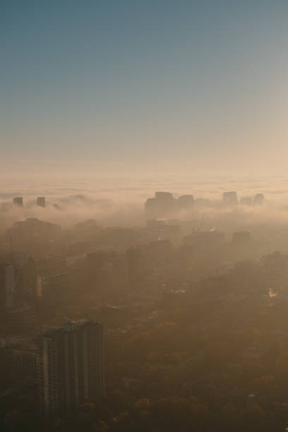 istock Cloud coverd the city 1439516287