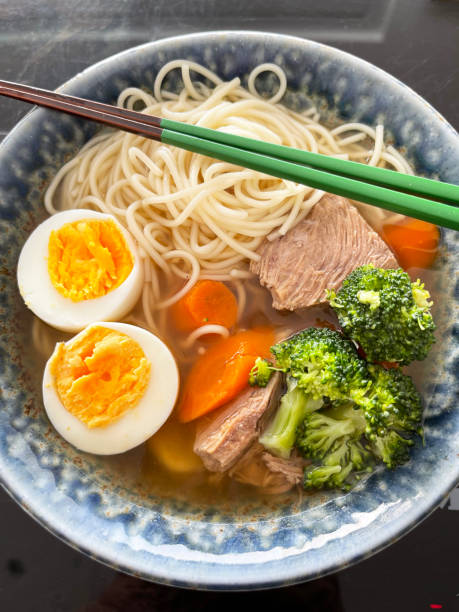 istock Ramen soup in bowl 1439518948