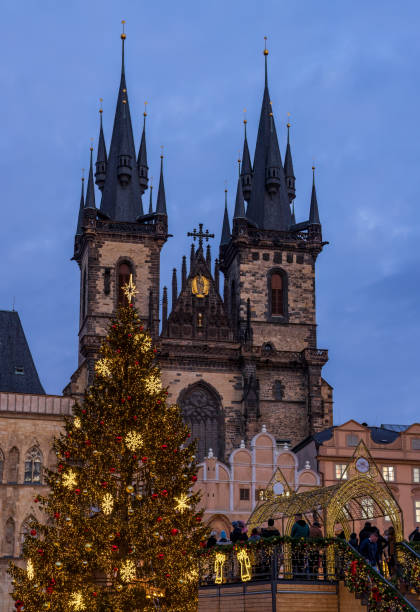 istock Old Town Square at Christmas time, Prague, Czech Republic 1439519478