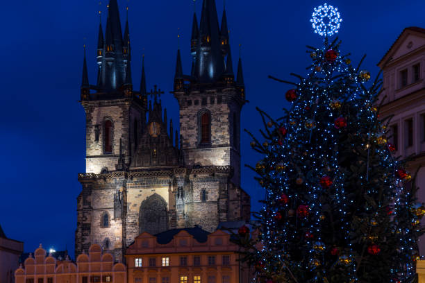 istock Old Town Square at Christmas time, Prague, Czech Republic 1439520397