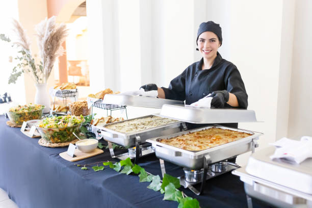 istock cook ready to serve you at the buffet 1439521383