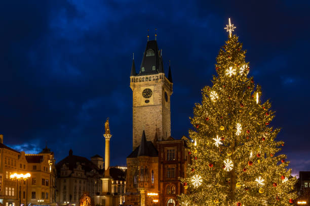 istock Old Town Square at Christmas time, Prague, Czech Republic 1439521525