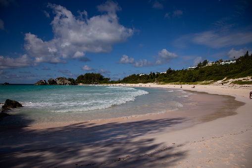 Visiting the beautiful Horseshoe Bay Beach in Bermuda while on a cruise