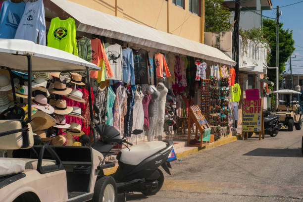 Market stalls in Isla Mujeres