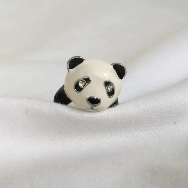 Lovely porcelain Panda ring