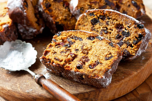 istock Christmas cake with spices and dried fruits, selective focus 1439540434