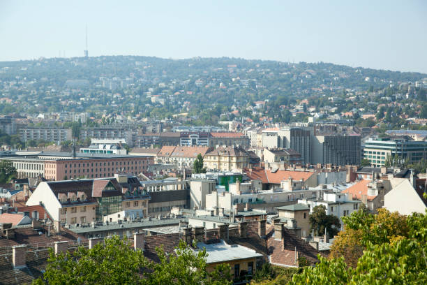 istock Budapest New Town Aerial View 1439543754