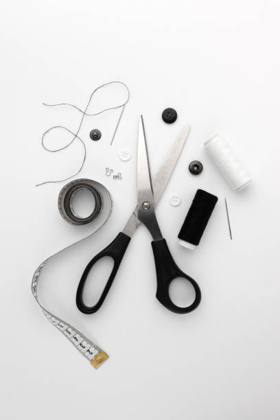istock sewing concept isolated on white background, top view 1439546471