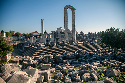 Temple of Apollo in Didyma antique city - Didim, Aydin, Turkey