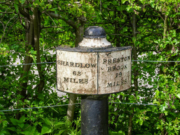 istock Milepost near Stoke-on-Trent 1439554059