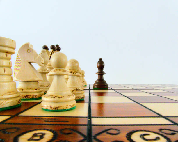 istock Chess - Strategy and tactics game - Set of pieces and checkerboard (King - Queen - Bishop - Knight - Rook - Pawn) 1439554706