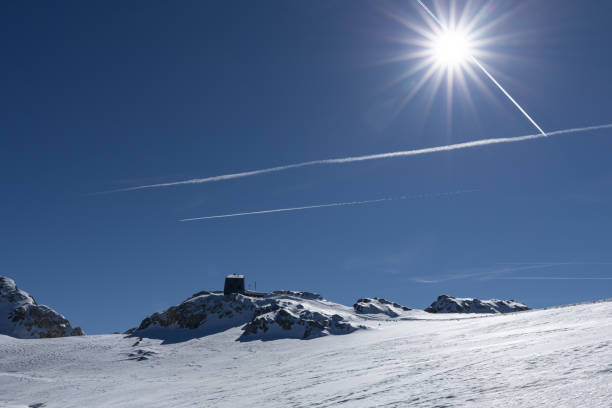 Winter mountain landscape Alps in Solden Austria ski resort