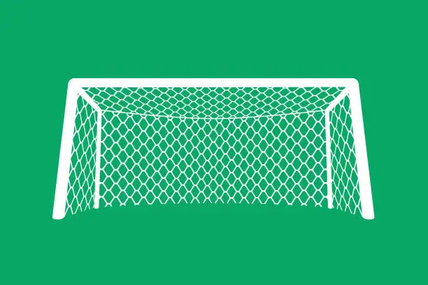 Vector illustration of Football or soccer goal