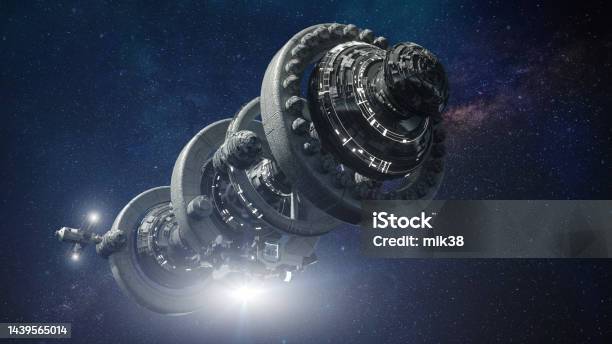 3d Render Ufo Alien Spaceship Stock Photo - Download Image Now - Digitally Generated Image, Spaceship, Three Dimensional