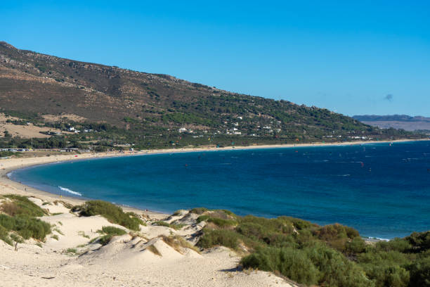 istock Landscape of Valdevaqueros Dune on sunset, Gibraltar Strait, Spain 1439584275