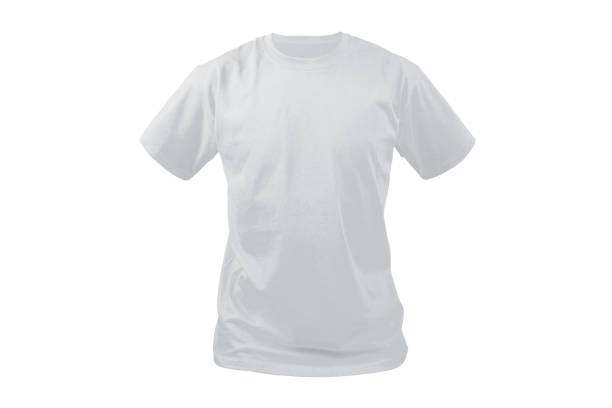 istock Mock up white t-shirt transparent mannequin for design template layout print. 1439587845