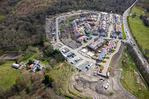 New housing development building houses for increased demand in rural areas uk