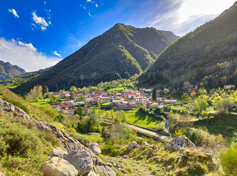 Caunedo village, Somiedo municipality, Asturias, Spain