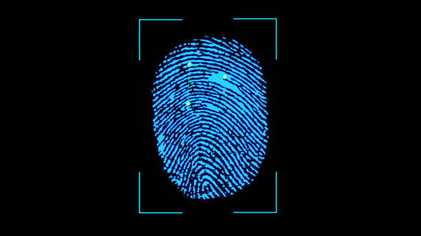 istock Fingerprint scanning technology. Fingerprint access. Biometrics. 1439592579