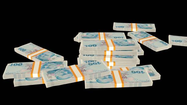istock 100 Turkish Lira banknotes. Paper money. Cash. TRY. 1439601310