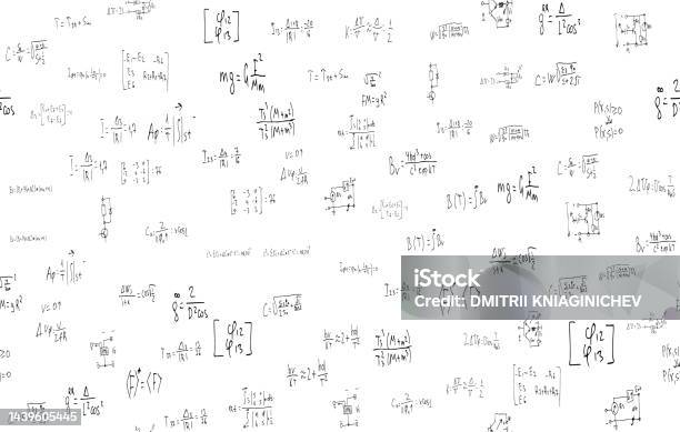 Formulas Background Simple Scientific Educational Background Formulas And Expressions Handdrawn On ...