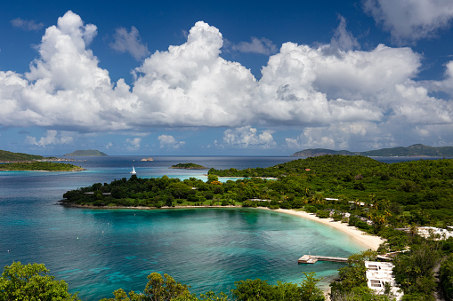 Elevated view of Caneel Bay, St. John
